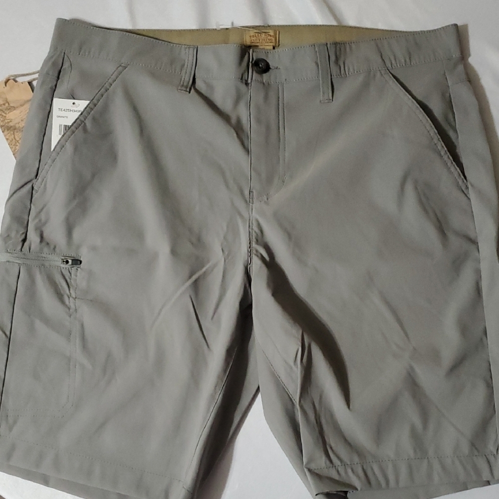 Telluride Clothing NWT Outdoor Men's Gray Hybrid Quick Dry Shorts Size 32